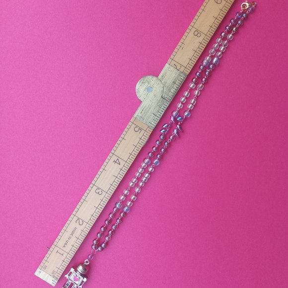 HANDMADE Beaded 'Electric Love' Robot Necklace - Plantasma Floria - Picture 6 of 6